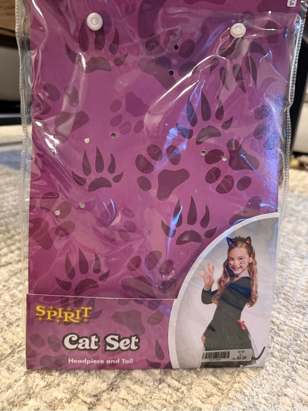 Spirit Purple Cat Set Kids Costume Accessory
